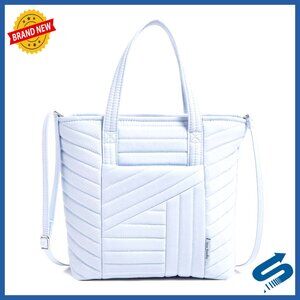 Cotton Mini Tote Bag with Zip Pocket, 8x12x3 Inches